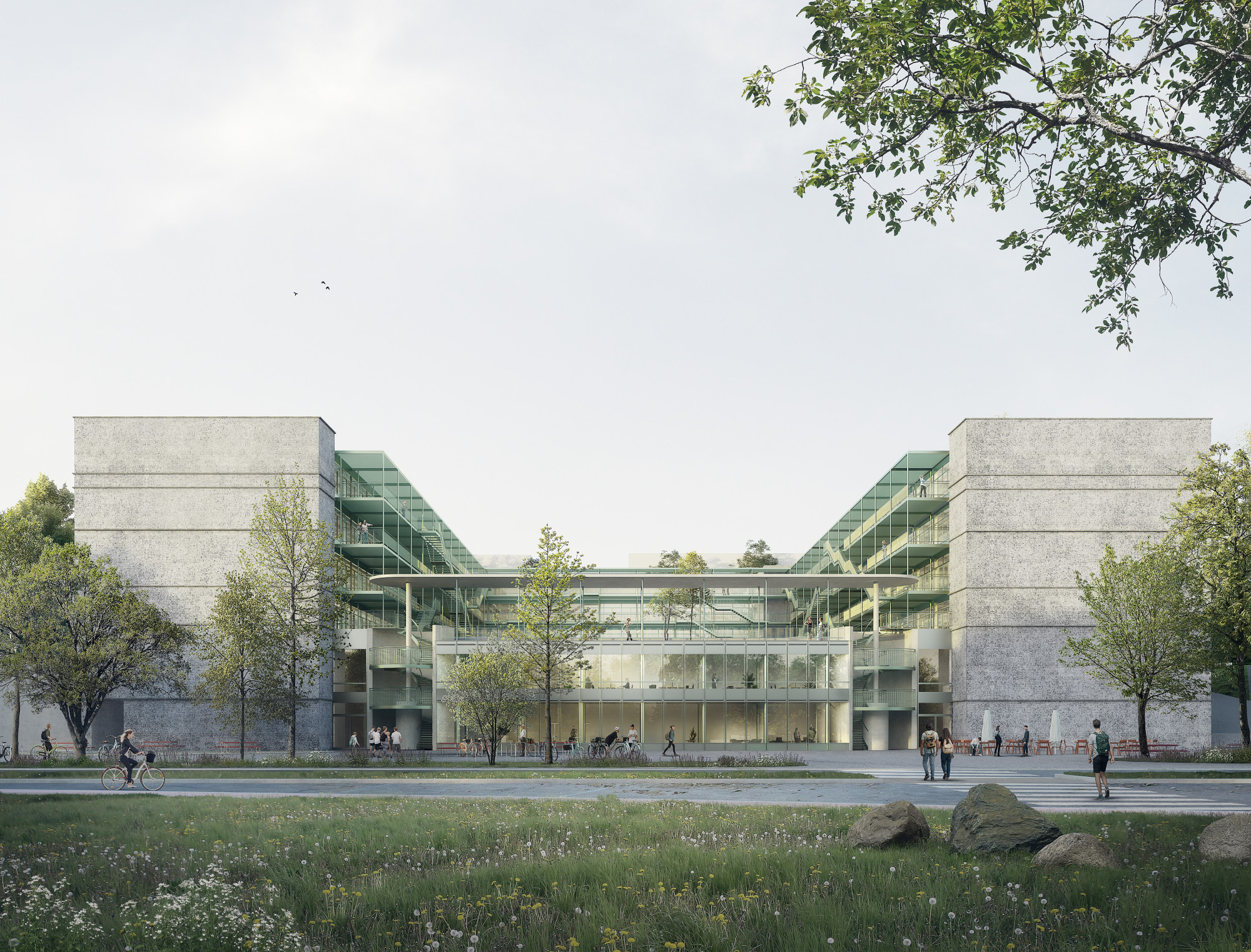 Neubau Kantonsschule Zimmerberg Au ZH, Wädenswil